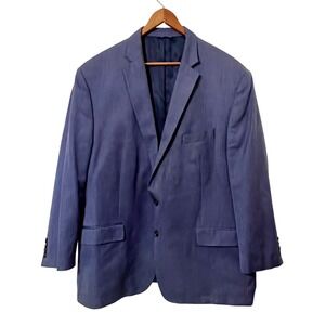 Ralph Ralph Lauren Men's Navy Blue Wool Blend Sport Coat Blazer 52R